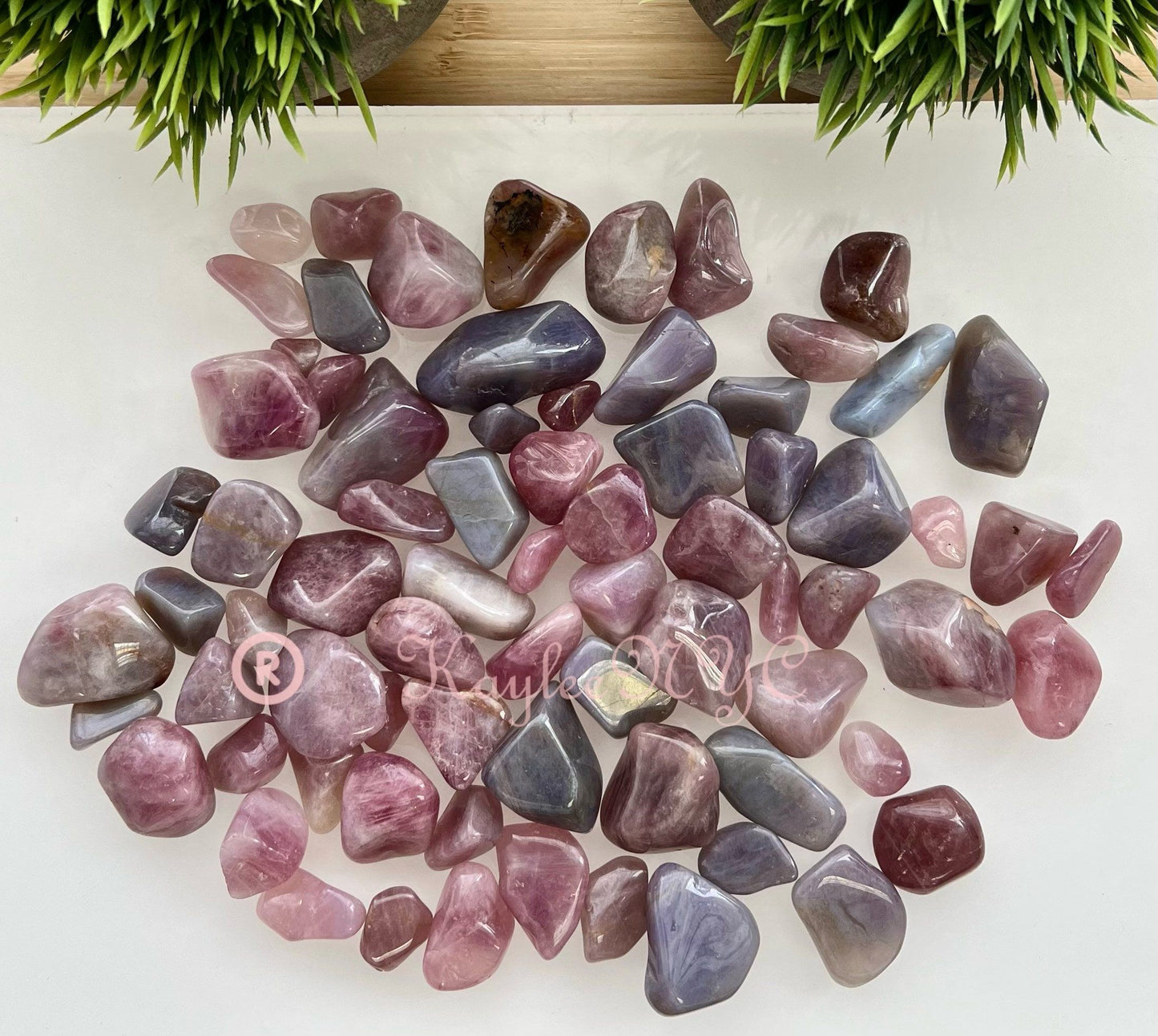 Wholesale Lot 1 lb Natural Purple Rose Quartz Tumble/Chip Healing Energy Nice Quality