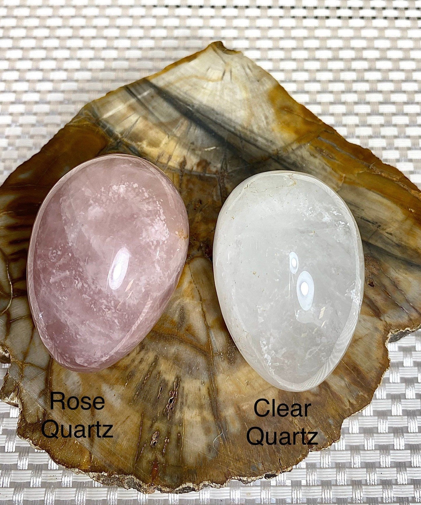 Wholesale Lot 12 Pcs 2” Eggs Mix Rose Quartz Black Obsidian Clear Quartz