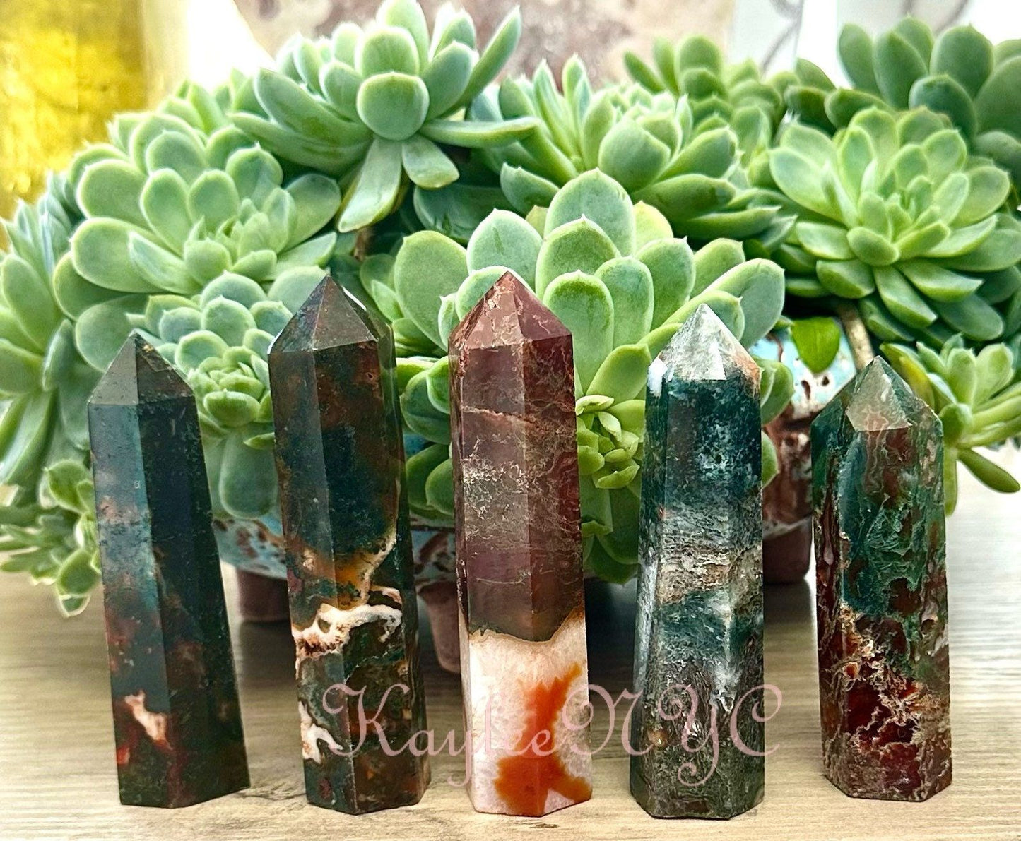 Wholesale Lot 1 Lb Red Moss Agate Obelisk Tower Point Crystal Healing Energy