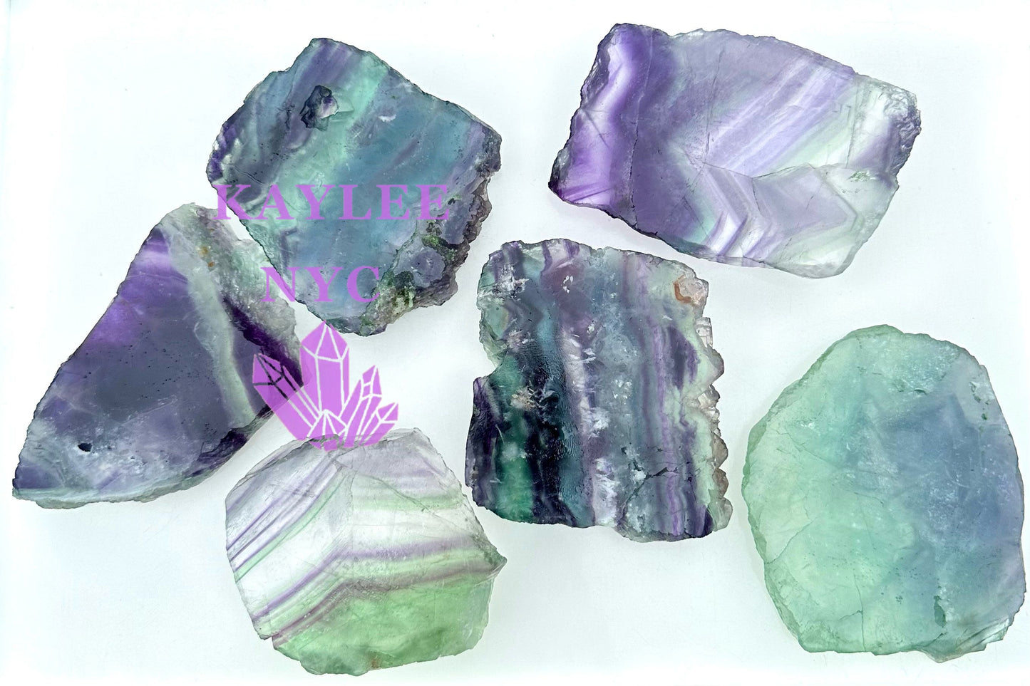 Wholesale Lot 2 lbs Natural Fluorite Slab Crystal Nice Quality