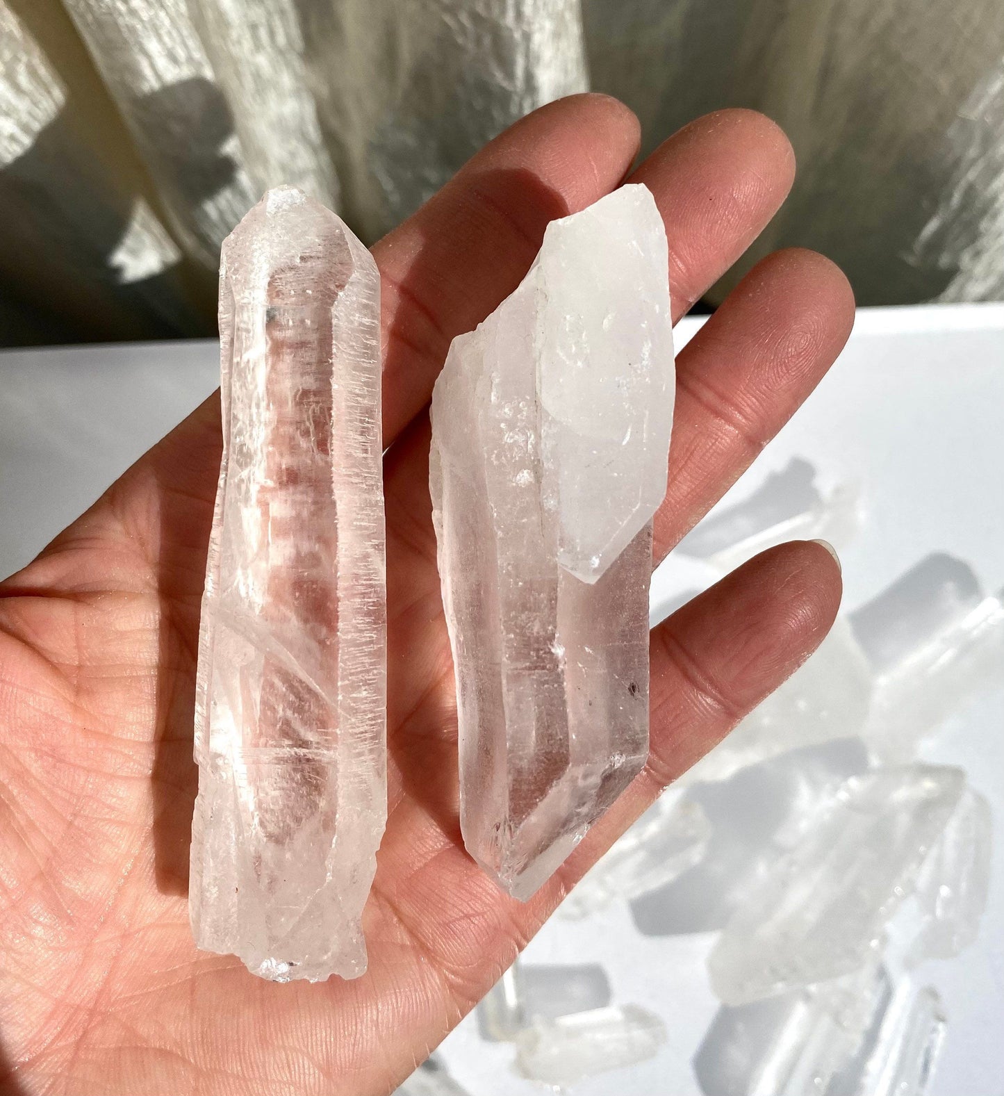 Wholesale Lot 1 Lb Natural Lemurian Quartz Wand Raw Crystal Nice Quality