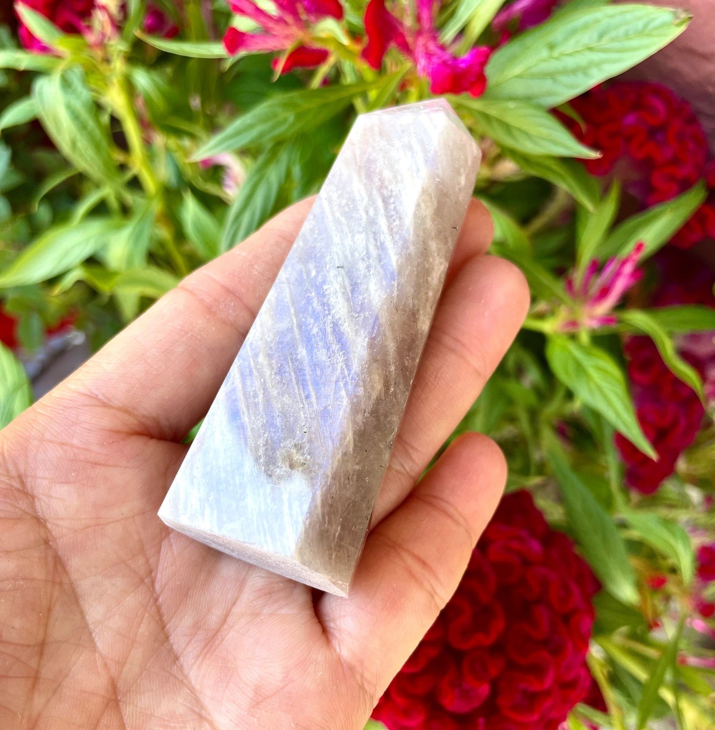 Wholesale Lot 1 lb Natural Moonstone Tower Obelisk Point Wand Crystal Energy Healing