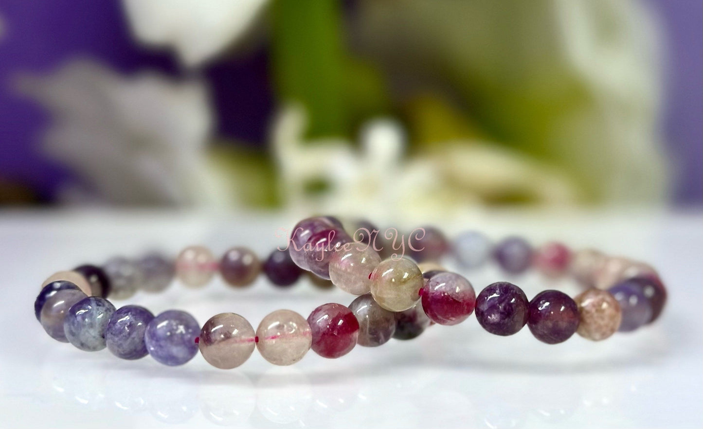 Wholesale 6 Pcs Natural Unicorn Stone Bracelet 8mm 7.5” Healing Energy Crystal