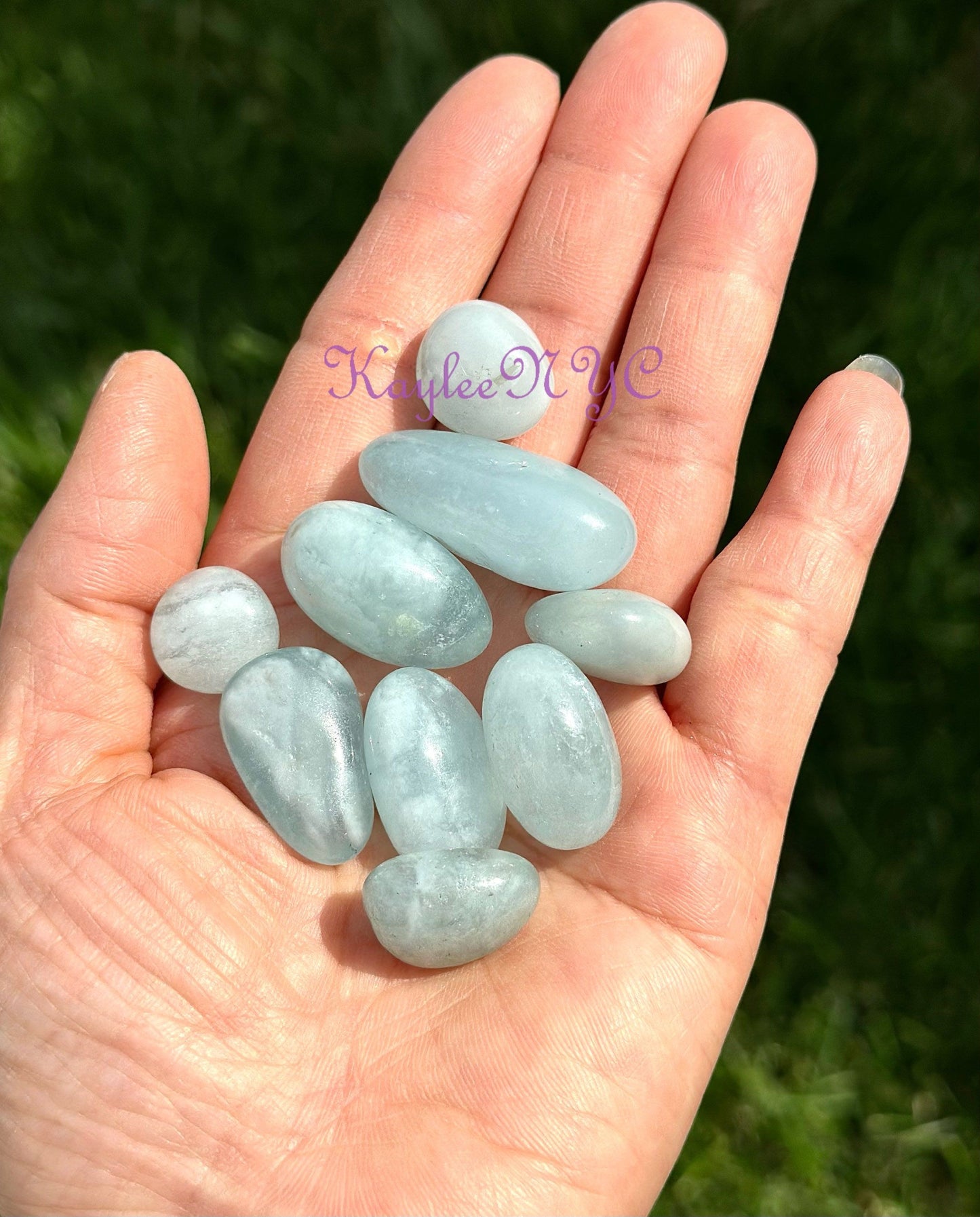 Wholesale Lot 1 lb Natural Aquamarine Tumble Healing Energy Nice Quality