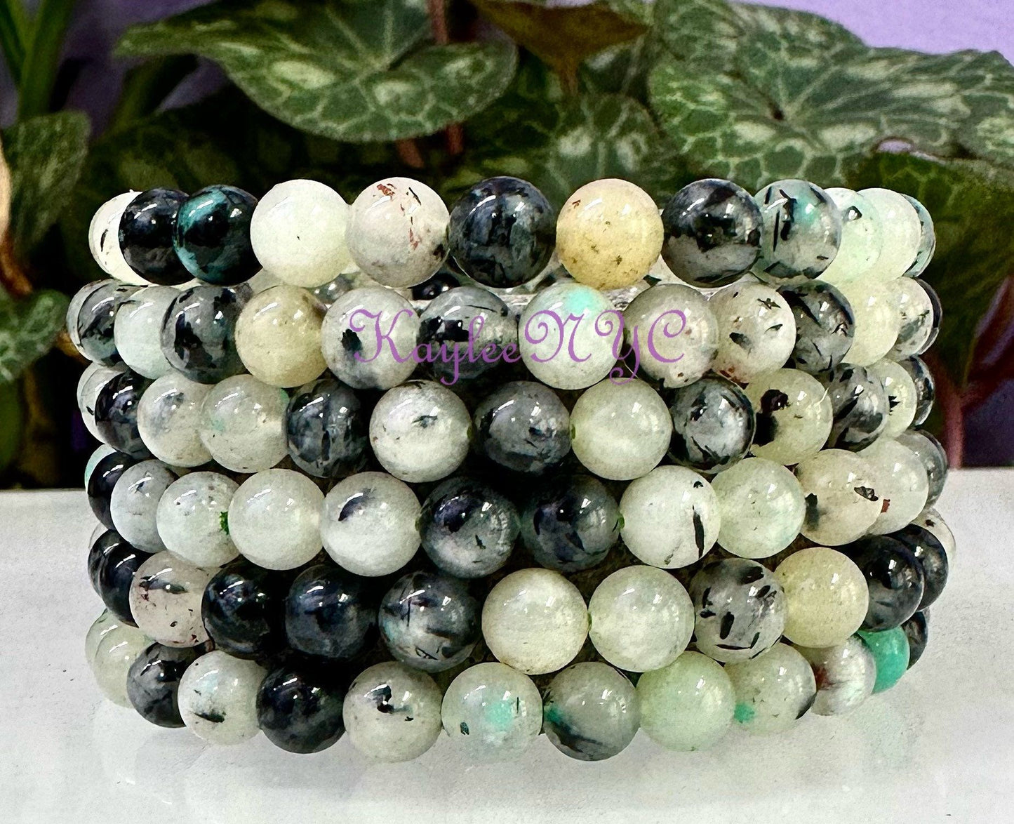 Wholesale Lot 6 Pcs Natural K11 6mm 7.5” Crystal Healing Stretch Bracelet