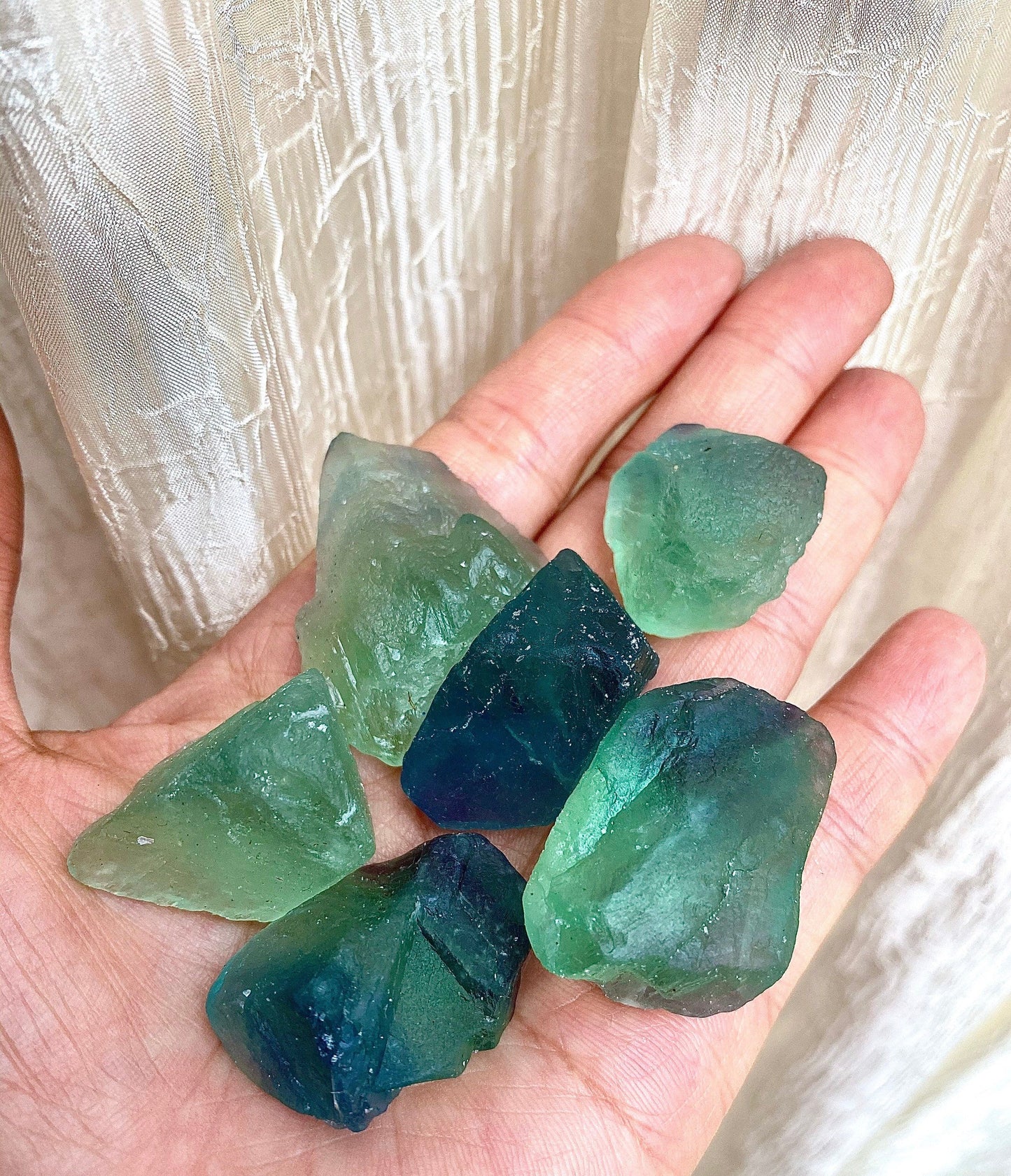 Wholesale Lot 2 Lbs Natural Green Fluorite Crystal Raw Nice Quality