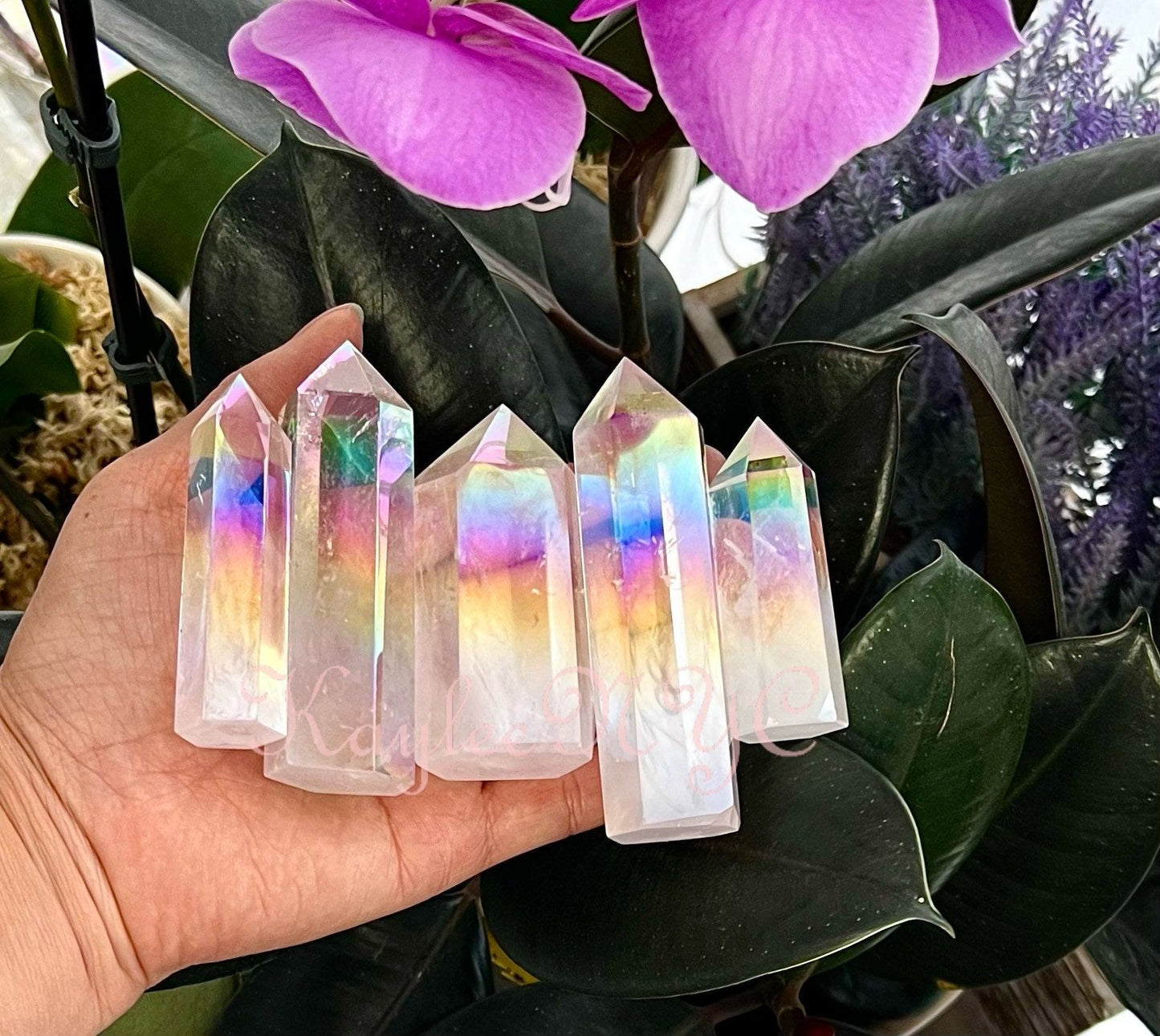 Wholesale Lot 1 Lb Angel Aura Quartz Obelisk Tower Point Crystal Natural Energy