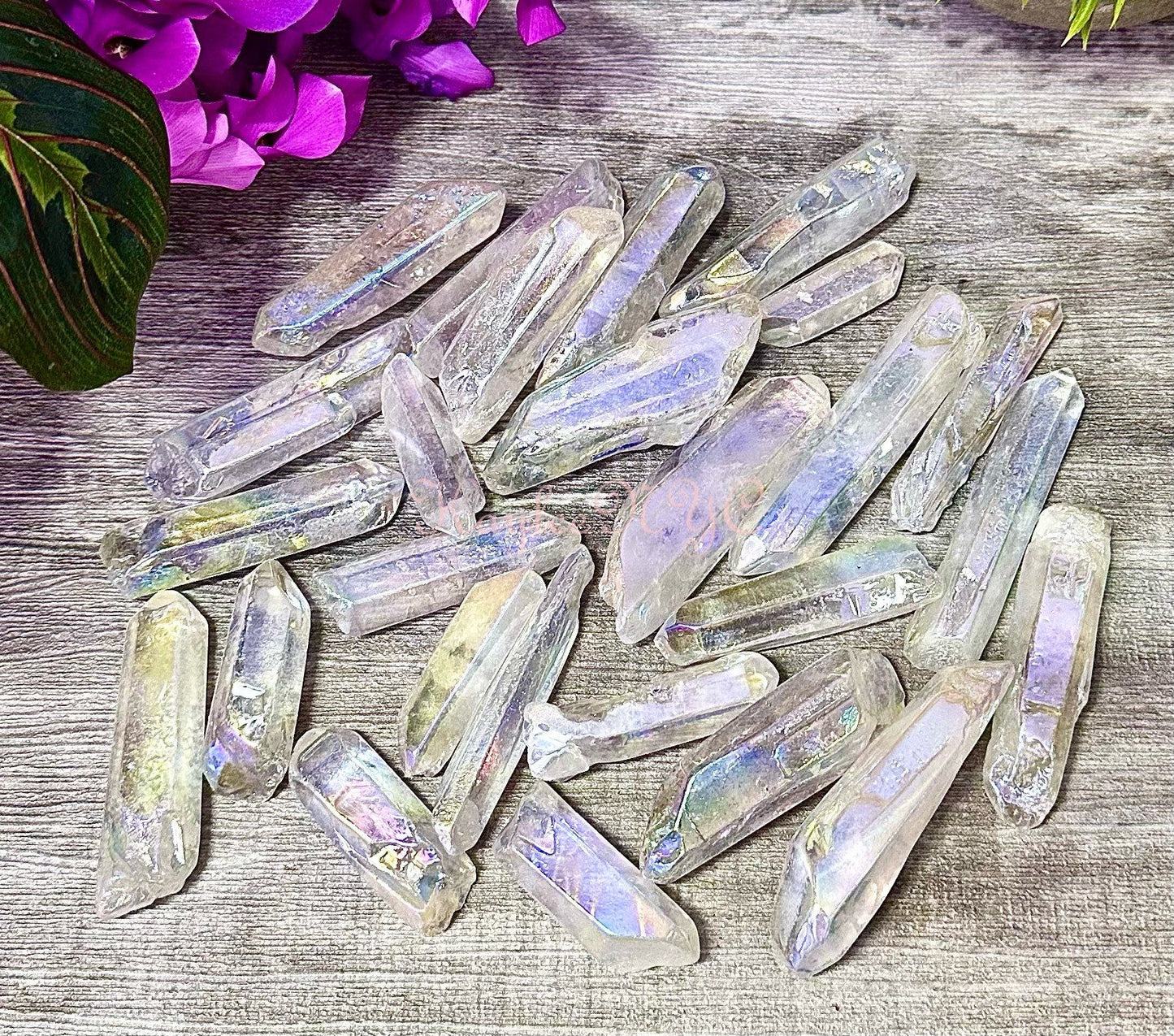 Wholesale Lot 1 Lb Angel Aura Quartz Wand Tumble Crystal Nice Quality