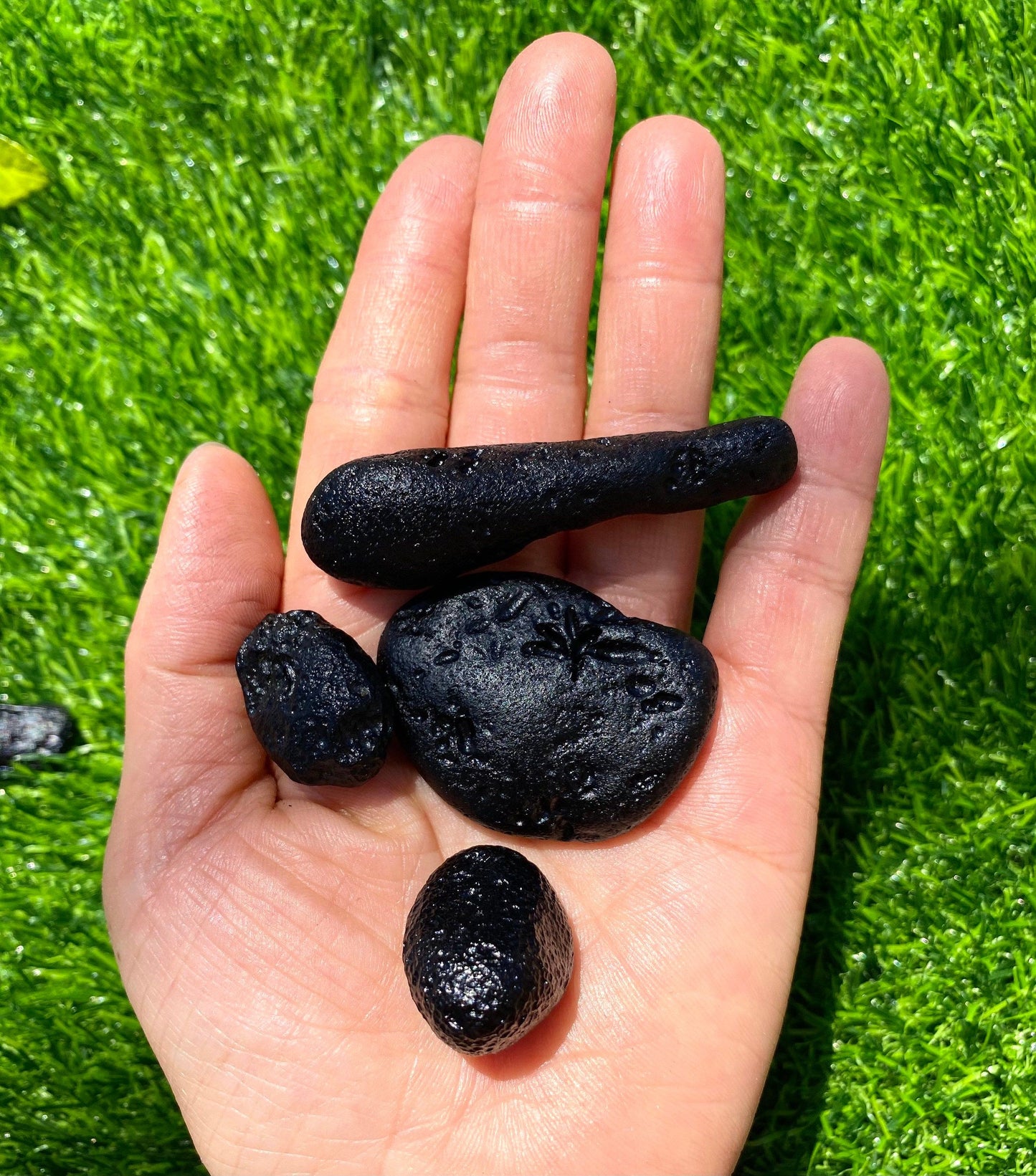 Wholesale Lot 1 lb Natural Vietnam Tektite Black Tektite Healing Energy