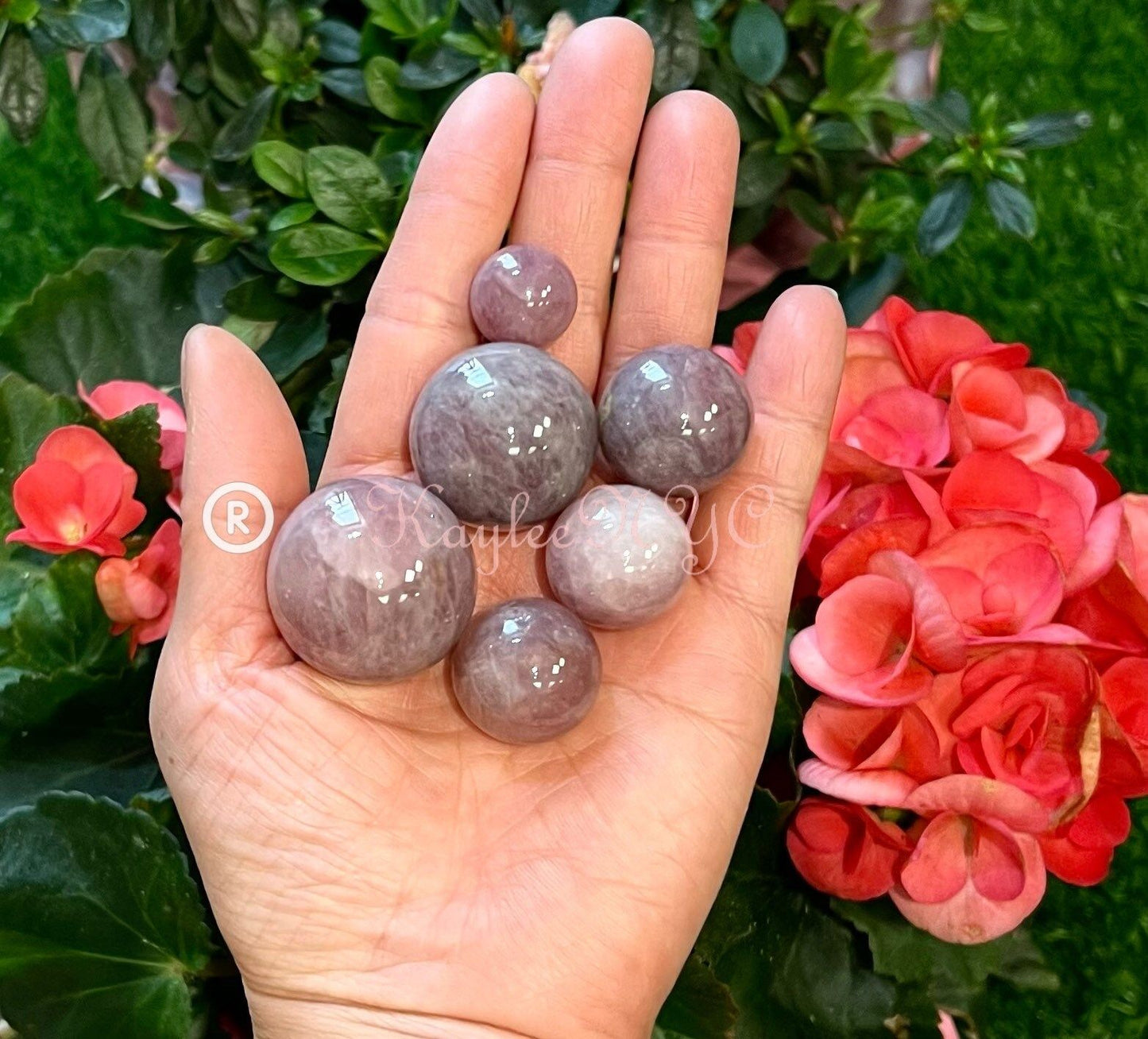 Wholesale Lot 1 Lb Natural Purple Rose Quartz Sphere Crystal Healing Energy