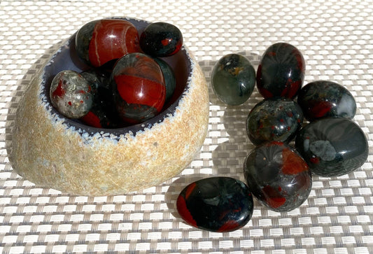 Wholesale Lot 2 Lbs Natural Blood Stone Tumble Healing Energy Nice Quality