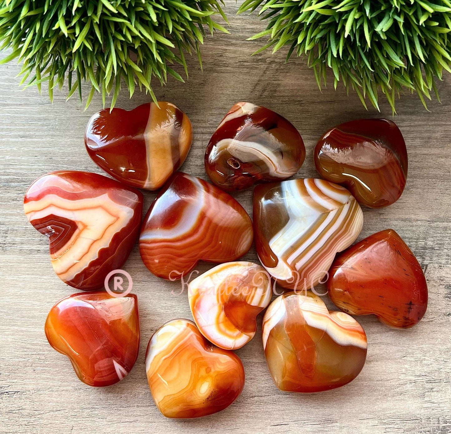 Wholesale Lot 2 lb Natural Carnelian Crystal Heart Healing Energy