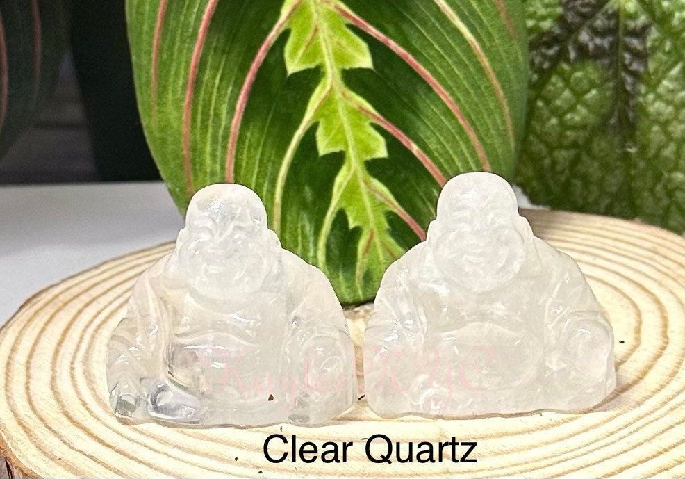 Wholesale Lot 12 Pcs 1.5” Buddha Crystal Natural Energy Mix Quartz