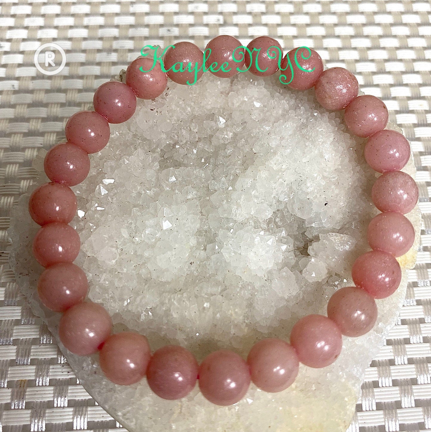 Wholesale 6 Pcs Natural Pink Opal 8mm 7.5” Stretch Bracelet Crystal Healing Energy