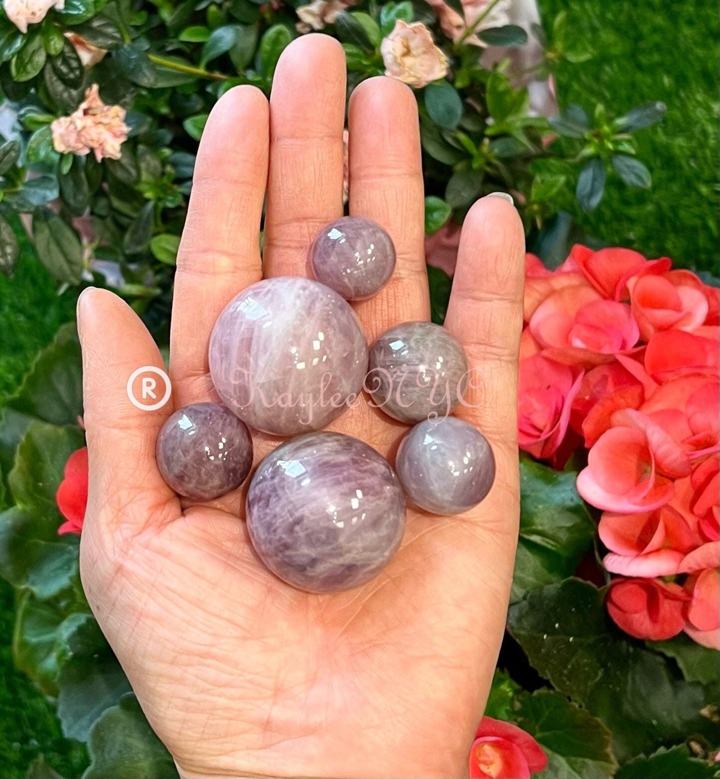 Wholesale Lot 1 Lb Natural Purple Rose Quartz Sphere Crystal Healing Energy