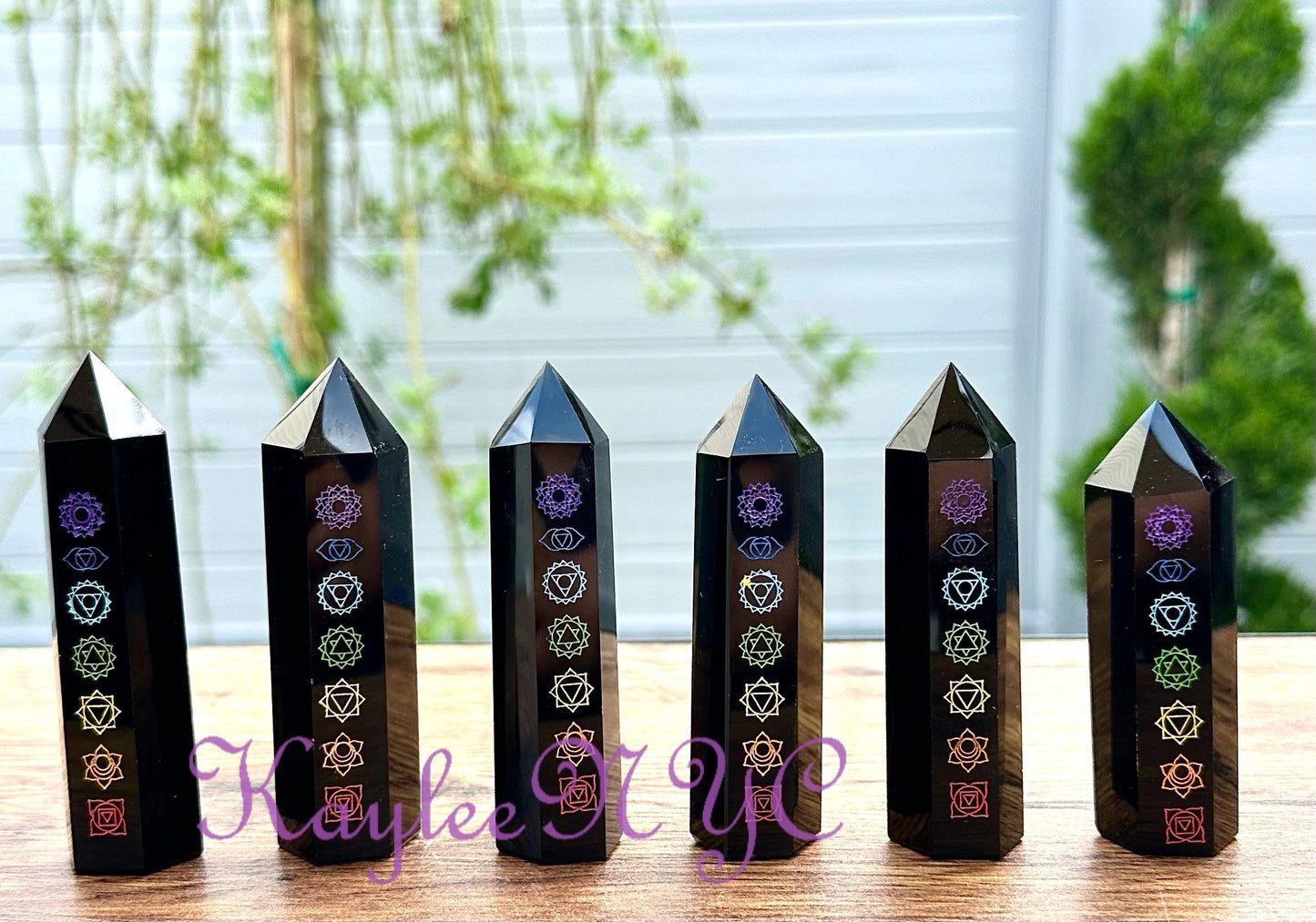 Wholesale Lot 1 Lb Natural Chakra Black Obsidian Obelisk Point Crystal Healing Energy