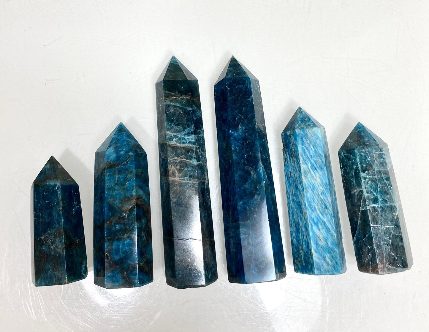 Wholesale Lot 1 lb Natural Apatite Tower Obelisk Point Wand Crystal Energy Healing