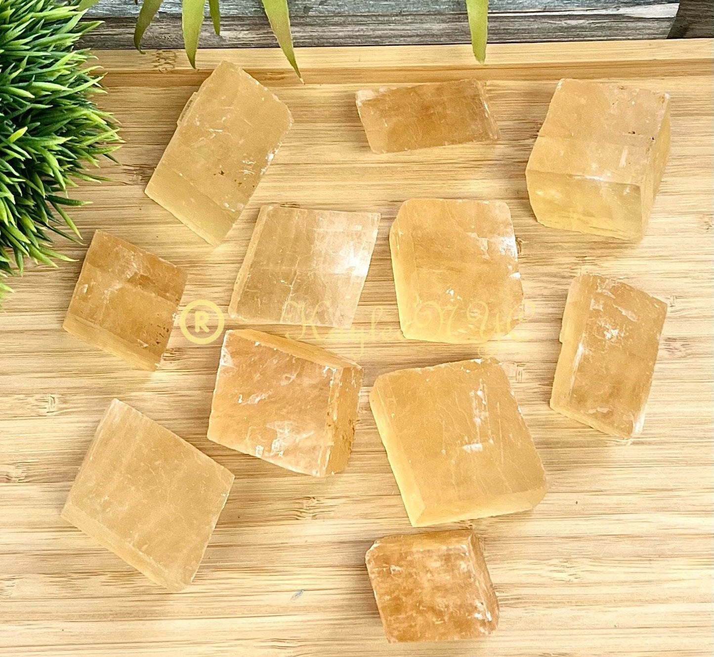 Wholesale Lot 3 lbs Natural Honey Calcite Crystal Cubes Nice Quality Healing Energy