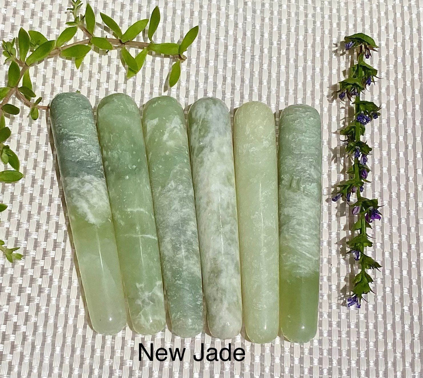 Wholesale Lot 8 Pcs Natural Mix Crystal Massage Wands Healing Energy