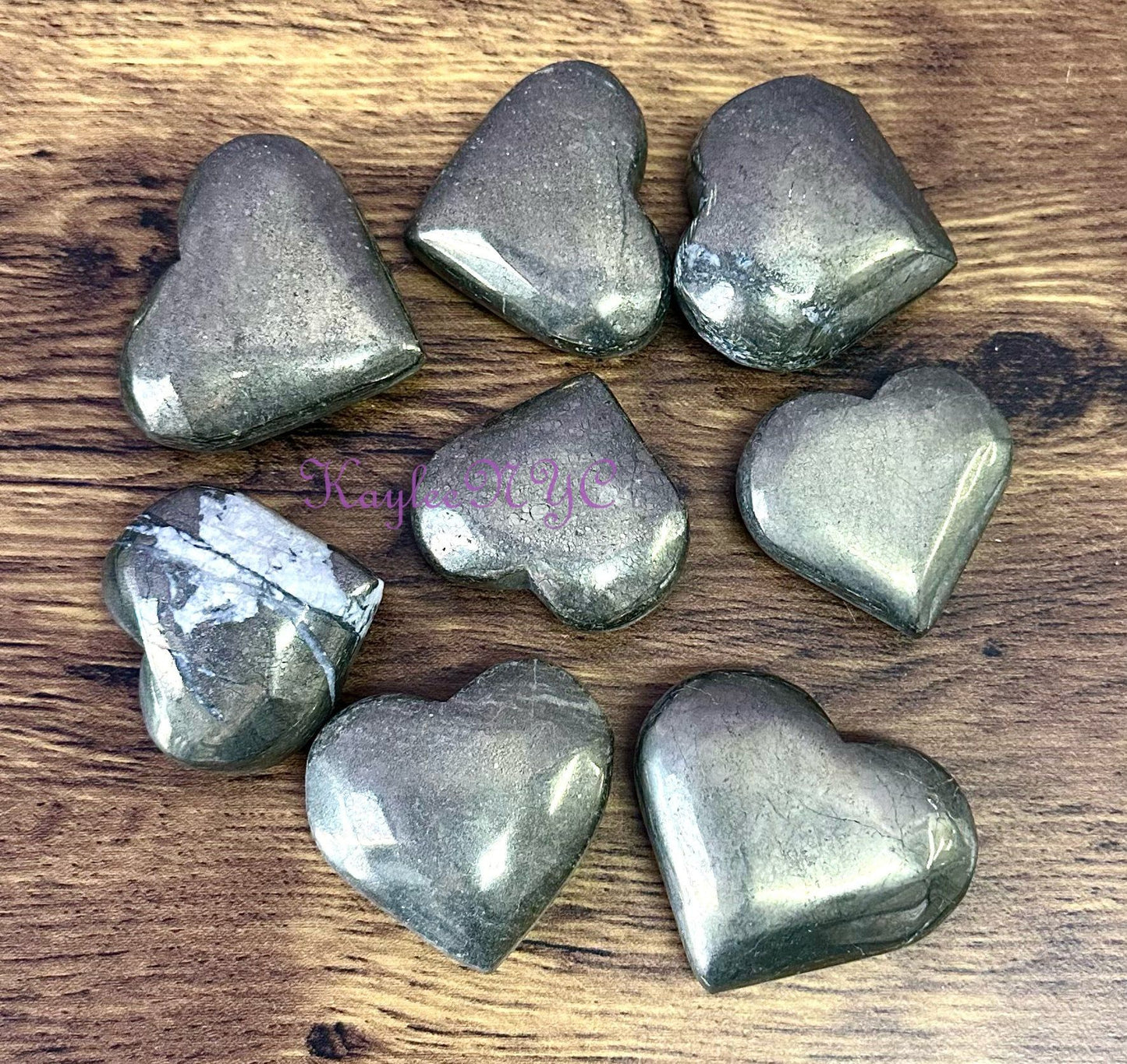 Wholesale Lot 2 Lbs Natural Pyrite Heart crystal Healing Energy