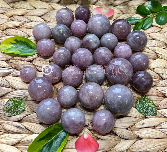 Wholesale Lot 1 Lb Natural Purple Rose Quartz Sphere Crystal Healing Energy