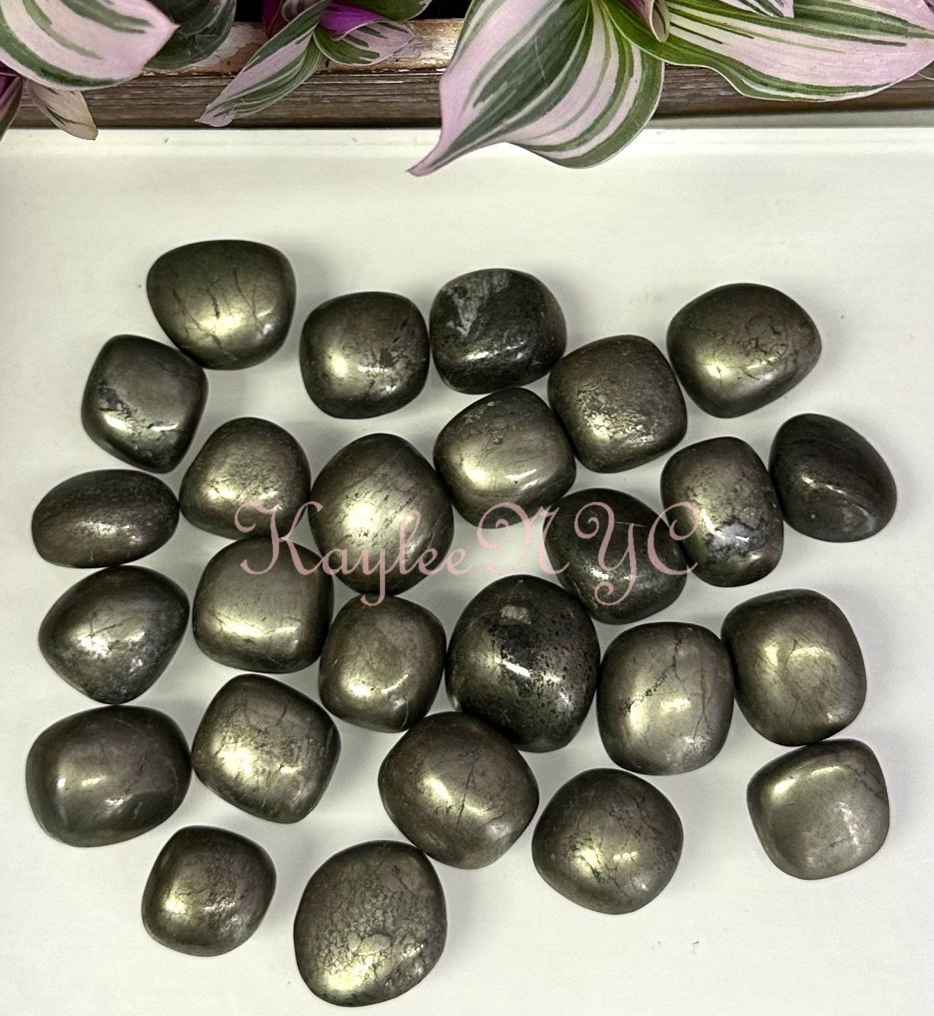 Wholesale Lot 2 Lbs Natural Pyrite Tumble Healing Energy Nice Quality