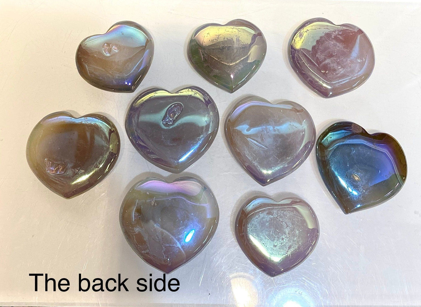 Wholesale Lot 1 lb Angel Aura Agate Heart Crystal Healing Energy