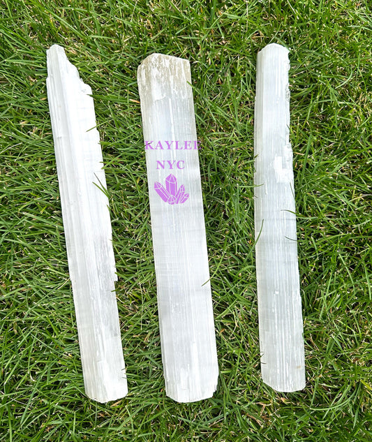 Wholesale Lot 3 pcs Natural Selenite Crystal Raw Nice Quality