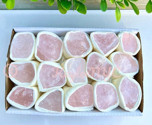 Wholesale Lot 3 boxes Natural Rose Quartz Raw Crystal Nice Quality Healing Energy