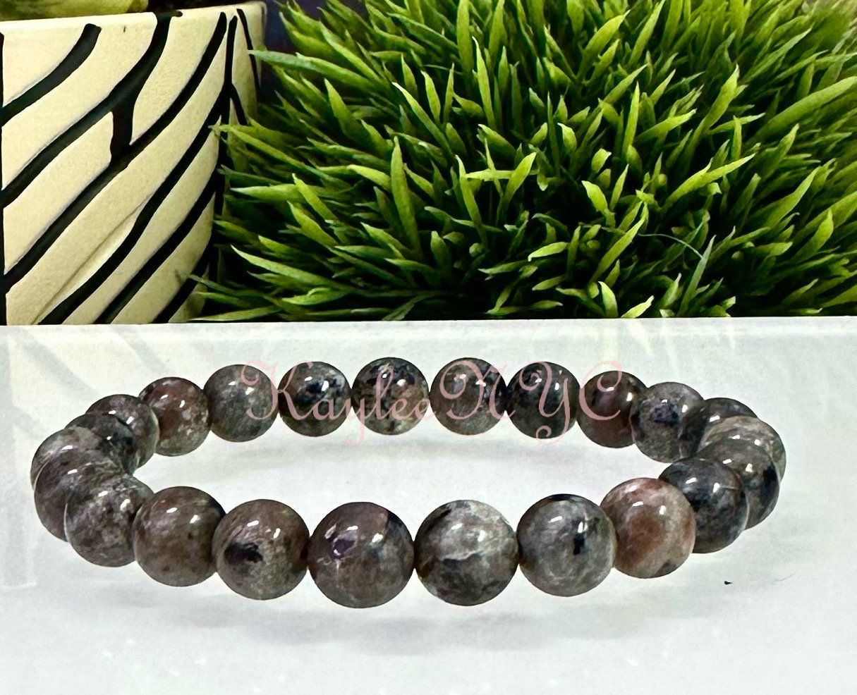 Wholesale 6 Pcs Natural Yooperlite ask Emberlite 8mm 7.5” Crystal Healing Stretch Bracelet