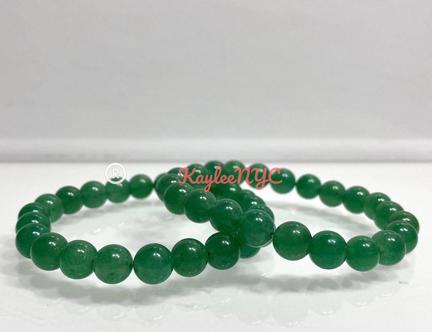 Wholesale Lot 6 Pcs Green Aventurine 8mm 7.5” Crystal Healing Stretch Bracelet