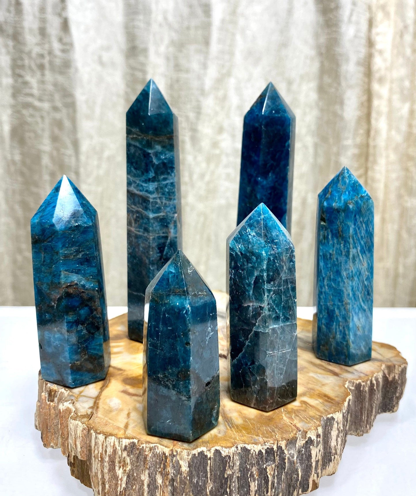 Wholesale Lot 1 lb Natural Apatite Tower Obelisk Point Wand Crystal Energy Healing