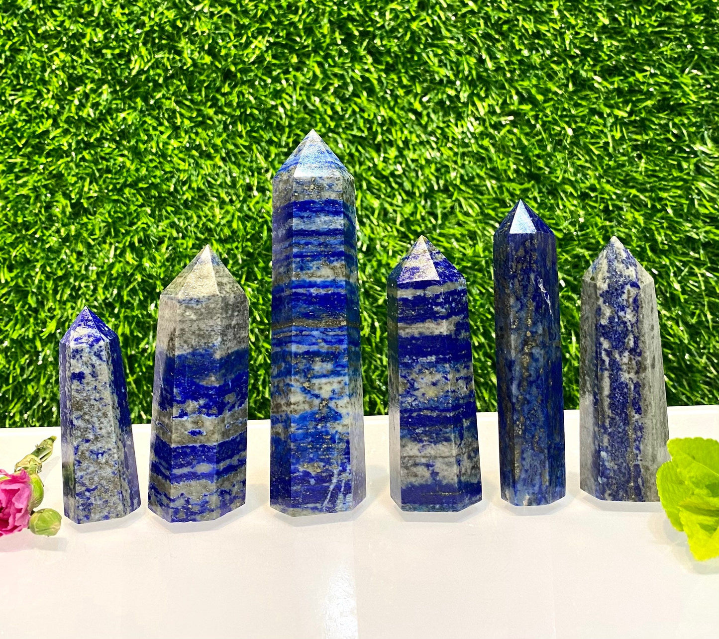 Wholesale Lot 1 Lb Lapis Lazuli Obelisk Tower Point Crystal Natural Energy