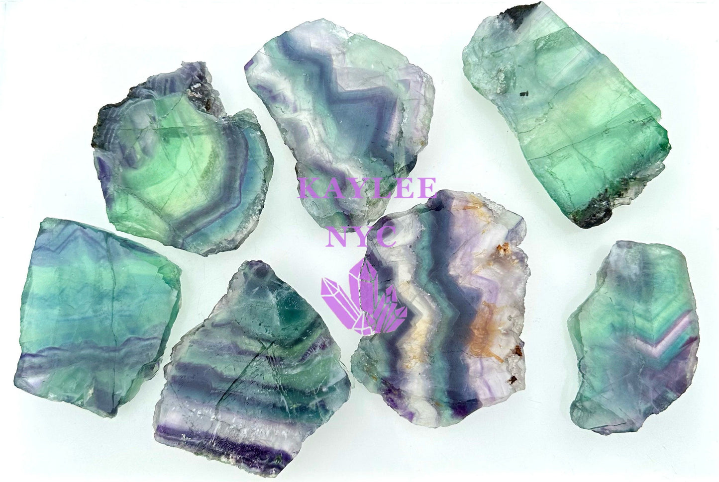 Wholesale Lot 2 lbs Natural Fluorite Slab Crystal Nice Quality