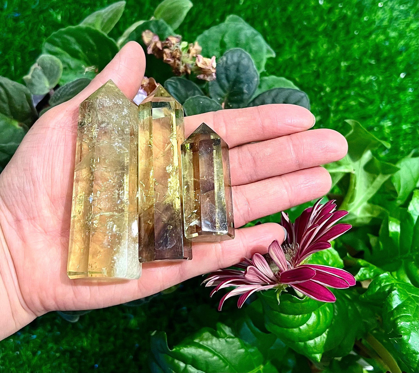 Wholesale Lot 1 Lb Citrine Obelisk Tower Point Crystal Energy Healing