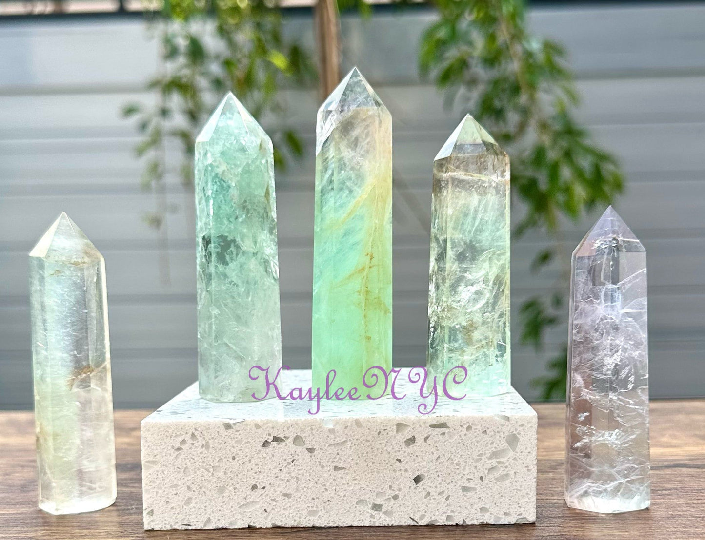 Wholesale Lot 1 Lb Natural Green Fluorite Obelisk Tower Point Crystal Energy