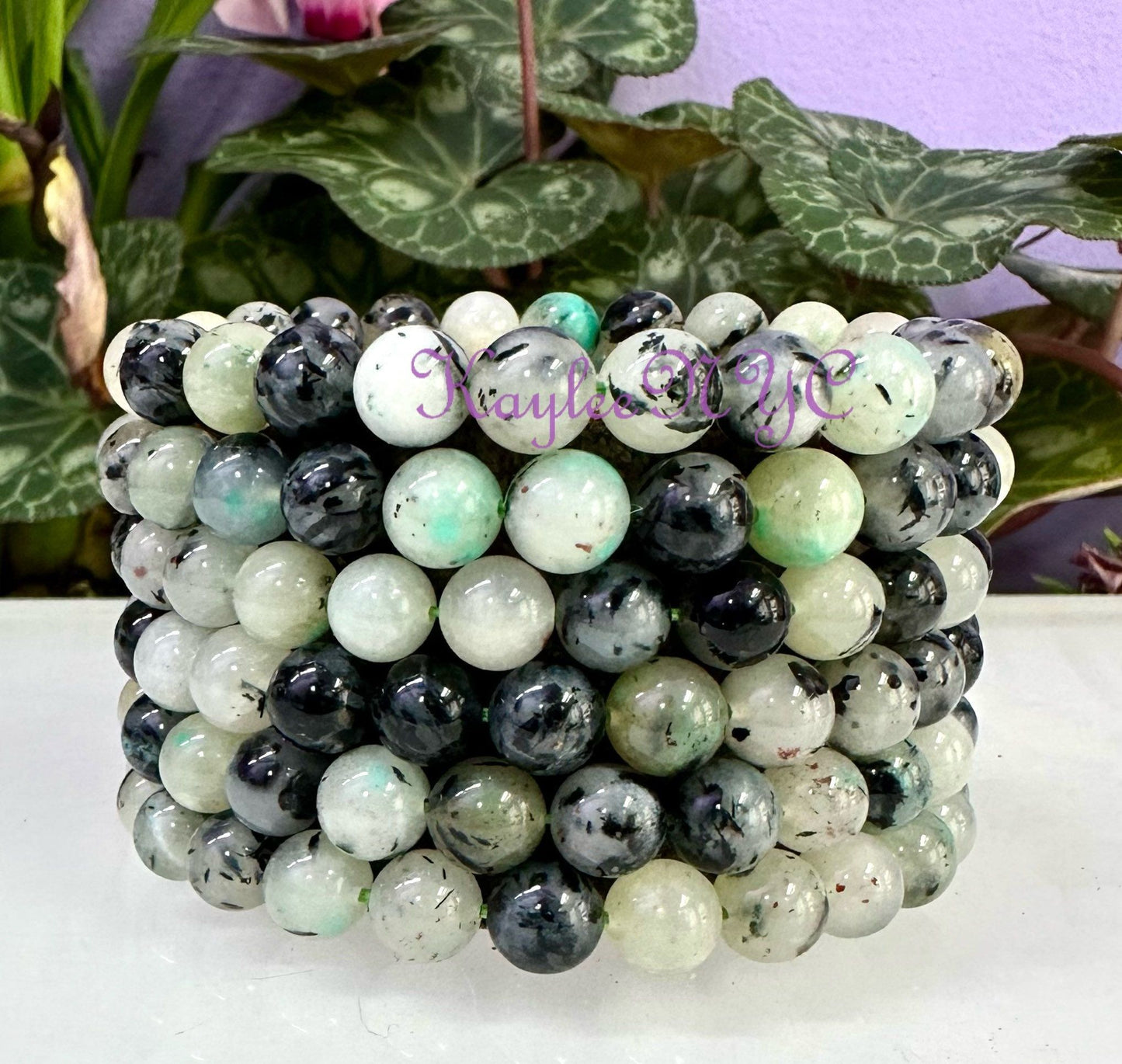 Wholesale Lot 6 Pcs Natural K11 8mm 7.5” Crystal Healing Stretch Bracelet