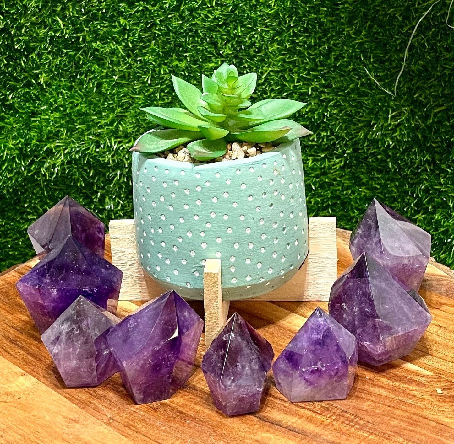 Wholesale Lot 2 lbs Natural Amethyst Tower Obelisk Point Wand Crystal Energy Healing