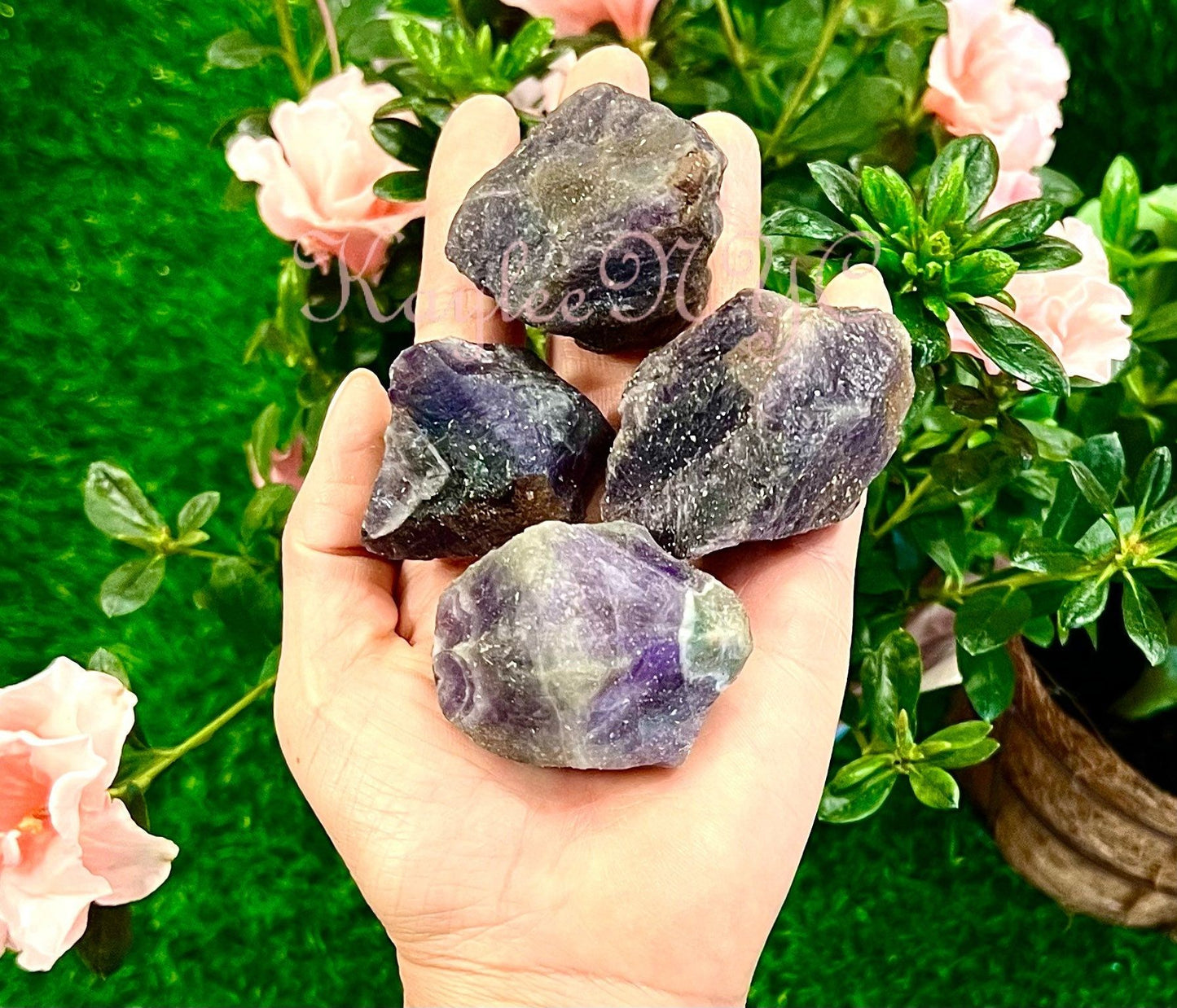 Wholesale Lot 2 Lbs Natural Raw Amethyst Crystal Nice Quality