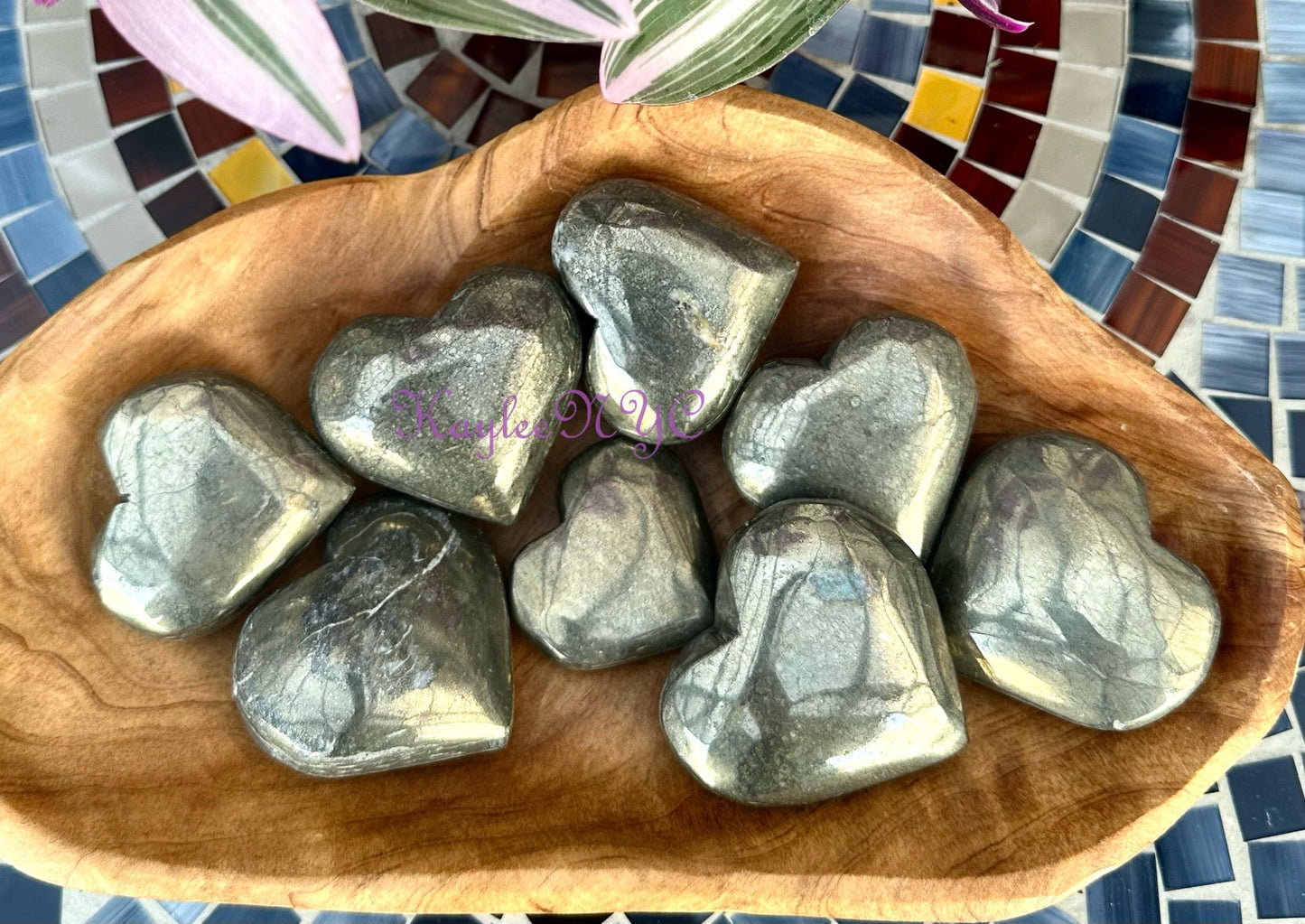 Wholesale Lot 2 Lbs Natural Pyrite Heart crystal Healing Energy