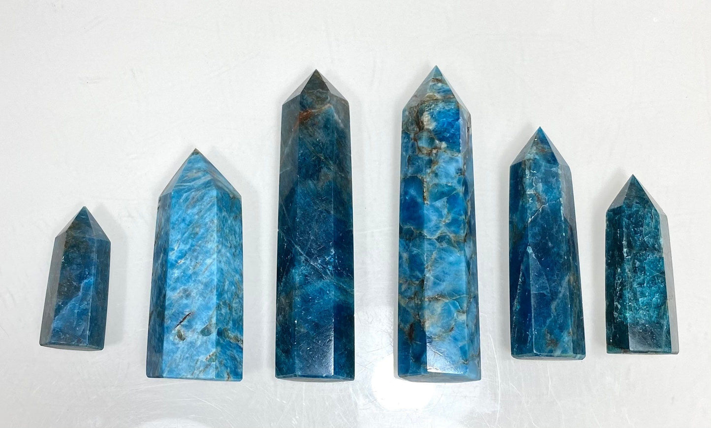 Wholesale Lot 1 lb Natural Apatite Tower Obelisk Point Wand Crystal Energy Healing