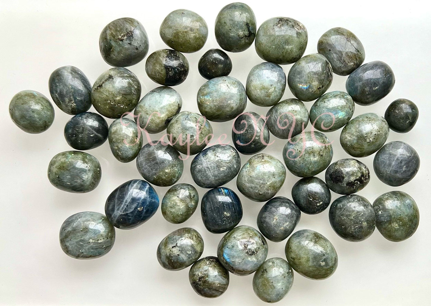 Wholesale Lot 2 Lbs Natural Labradorite Tumble Healing Energy Nice Quality