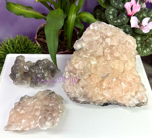 Wholesale Lot 3 to 4 pcs Natural Pagoda Calcite Cluster Raw Crystal Nice Quality