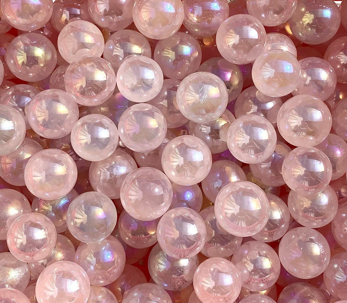 Wholesale Lot 1 Lb small Angel Aura Rose Quartz Sphere Crystal Healing Energy