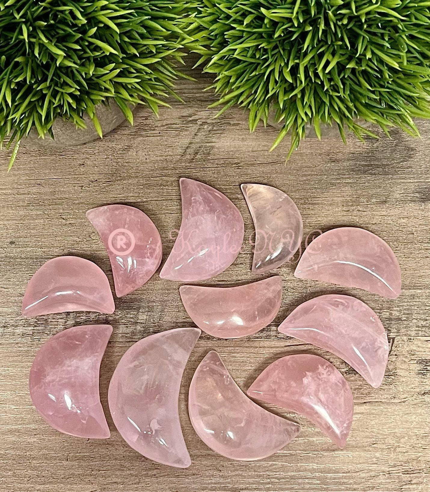 Wholesale Lot 1 lb Natural Rose Quartz Crystal Moon Healing Energy