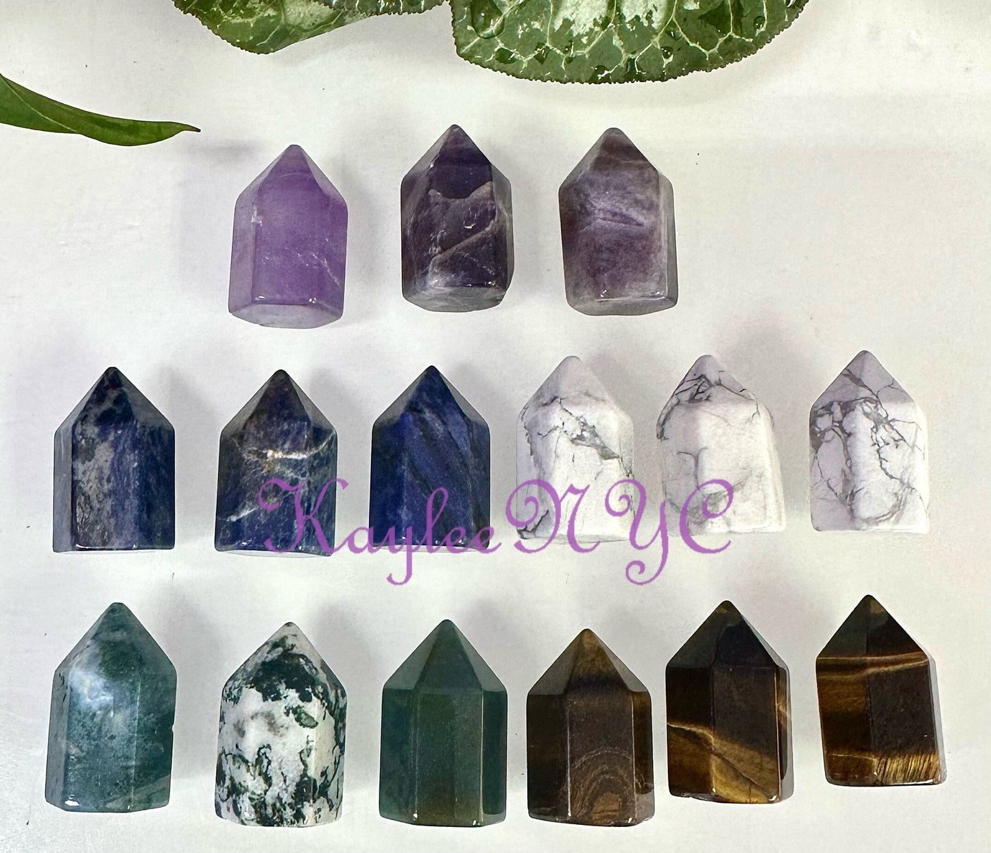 Wholesale Lot 15 pcs 1” Natural Mix Crystal Mini Obelisk Tower Point Healing Energy