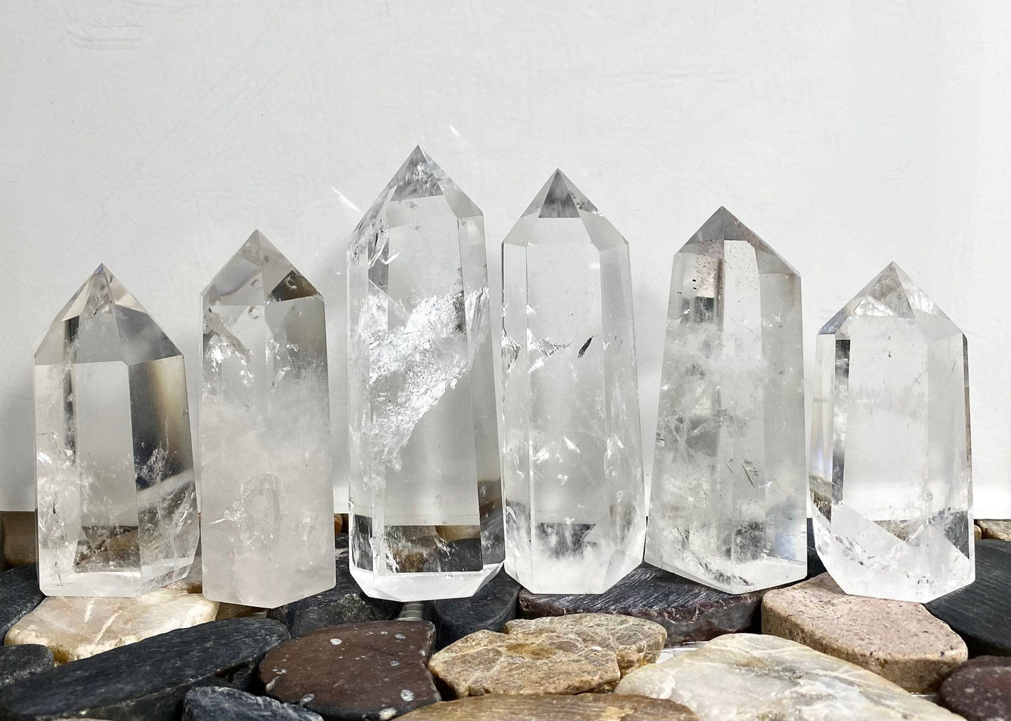 Wholesale Lot 2 lbs Clear Quartz Obelisk Tower Point Crystal Natural Energy