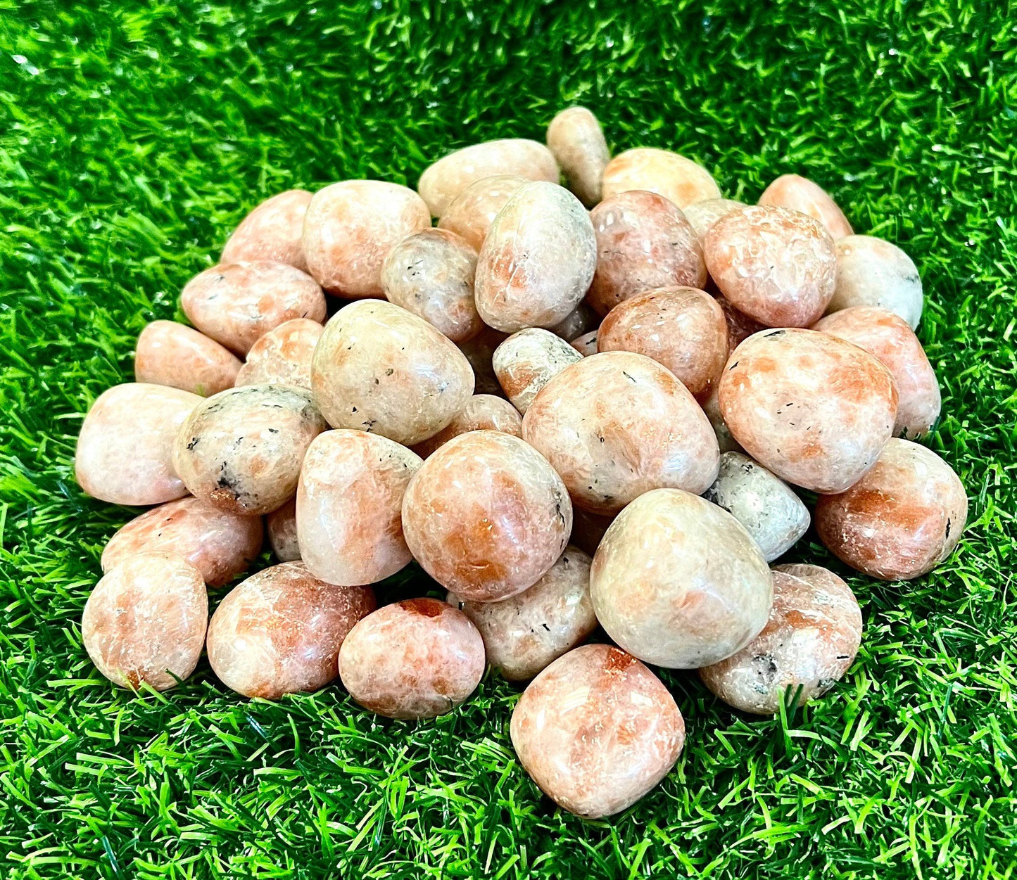 Wholesale Lot 2 lbs Natural Sunstone Tumble Crystal Nice Quality Healing Energy