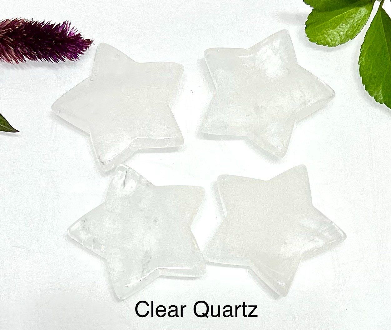 Wholesale Lot 9 Pcs 2” Natural mix Crystal Stars Nice Quality Crystal Healing Energy