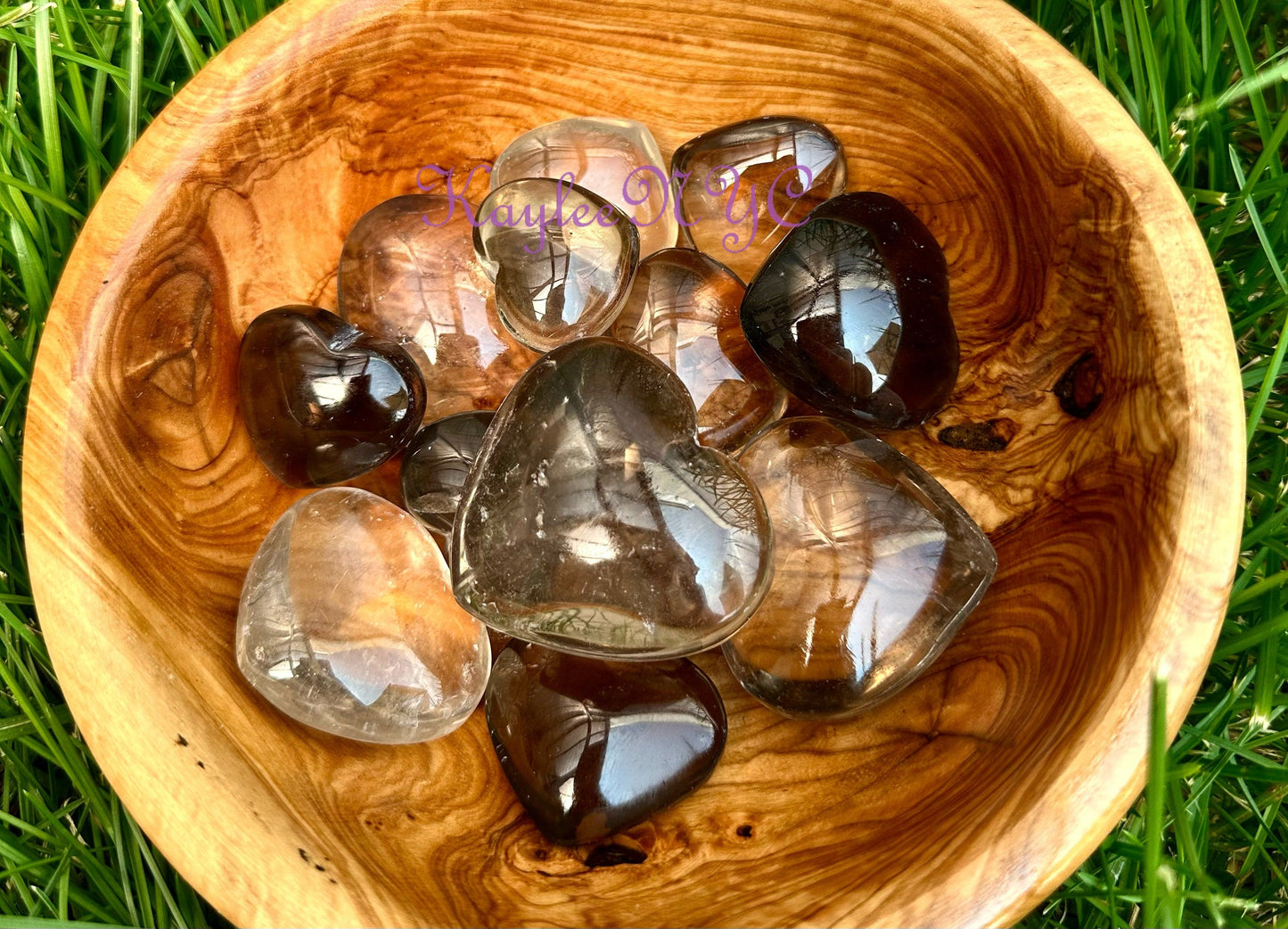 Wholesale Lot 1 Lb Natural Smoky Quartz Crystal Heart Healing Energy